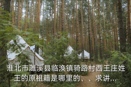  淮北市濉溪縣臨渙鎮(zhèn)騎路村西王莊姓王的原祖籍是哪里的、、求講...