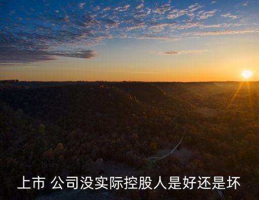 上市 公司沒(méi)實(shí)際控股人是好還是壞