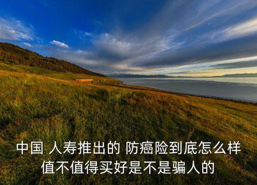 中國人壽防癌險(xiǎn)