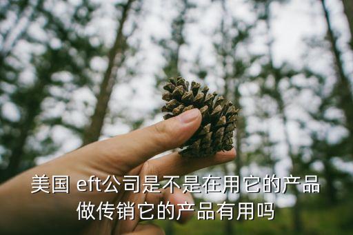 美國(guó) eft公司是不是在用它的產(chǎn)品做傳銷它的產(chǎn)品有用嗎