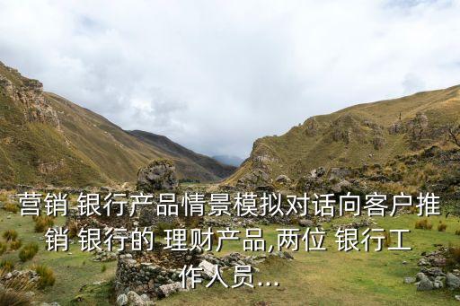 營銷 銀行產(chǎn)品情景模擬對(duì)話向客戶推銷 銀行的 理財(cái)產(chǎn)品,兩位 銀行工作人員...
