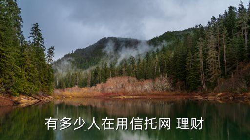 有多少人在用信托網 理財