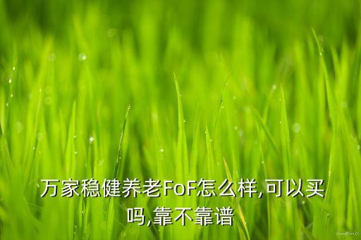  萬(wàn)家穩(wěn)健養(yǎng)老FoF怎么樣,可以買(mǎi)嗎,靠不靠譜
