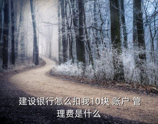 建設(shè)銀行賬戶(hù)管理費(fèi)