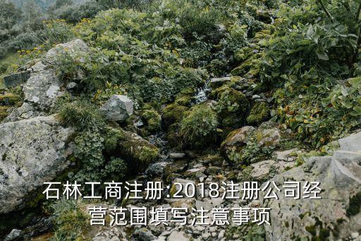  石林工商注冊:2018注冊公司經(jīng)營范圍填寫注意事項(xiàng)