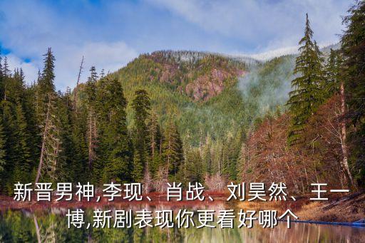 新晉男神,李現(xiàn)、肖戰(zhàn)、劉昊然、王一博,新劇表現(xiàn)你更看好哪個(gè)