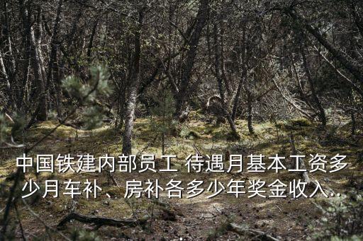 中國(guó)鐵建內(nèi)部員工 待遇月基本工資多少月車補(bǔ)、房補(bǔ)各多少年獎(jiǎng)金收入...