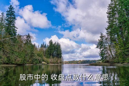股市中的 收盤點(diǎn)數(shù)什么意思