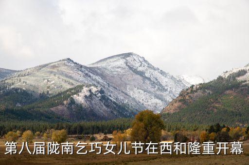 第八屆隴南乞巧女兒節(jié)在西和隆重開(kāi)幕