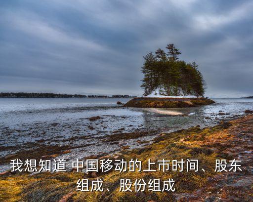我想知道 中國移動的上市時(shí)間、股東組成、股份組成