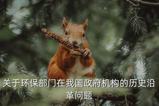 關(guān)于環(huán)保部門在我國(guó)政府機(jī)構(gòu)的歷史沿革問(wèn)題