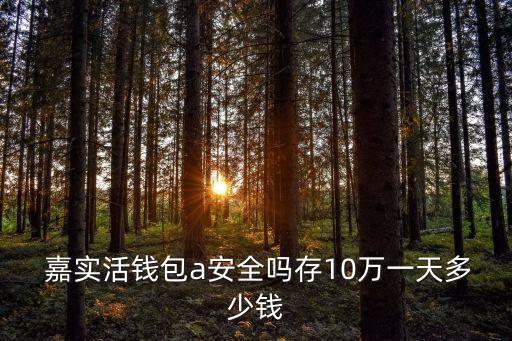  嘉實(shí)活錢包a安全嗎存10萬(wàn)一天多少錢