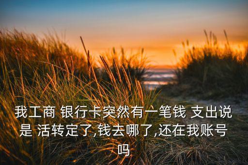 我工商 銀行卡突然有一筆錢(qián) 支出說(shuō)是 活轉(zhuǎn)定了,錢(qián)去哪了,還在我賬號(hào)嗎