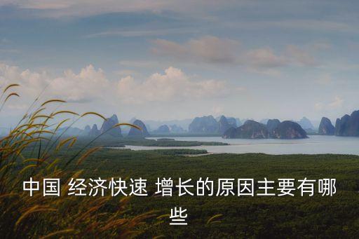 中國 經(jīng)濟(jì)快速 增長的原因主要有哪些