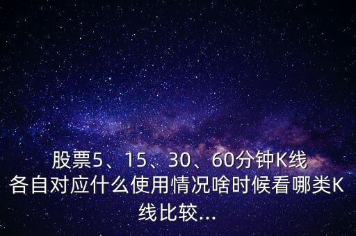  股票5、15、30、60分鐘K線各自對應什么使用情況啥時候看哪類K線比較...