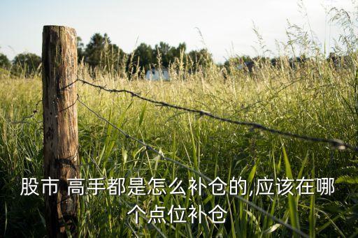 股市 高手都是怎么補(bǔ)倉(cāng)的,應(yīng)該在哪個(gè)點(diǎn)位補(bǔ)倉(cāng)