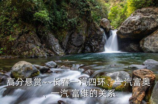 高分懸賞~~長春一汽四環(huán)、一汽富奧、一汽 富維的關(guān)系