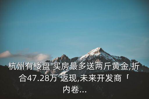杭州有樓盤(pán) 買房最多送兩斤黃金,折合47.28萬(wàn) 返現(xiàn),未來(lái)開(kāi)發(fā)商「內(nèi)卷...