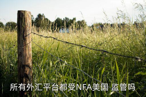 所有外匯平臺(tái)都受NFA美國(guó) 監(jiān)管嗎