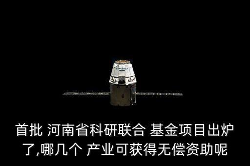 首批 河南省科研聯(lián)合 基金項(xiàng)目出爐了,哪幾個 產(chǎn)業(yè)可獲得無償資助呢