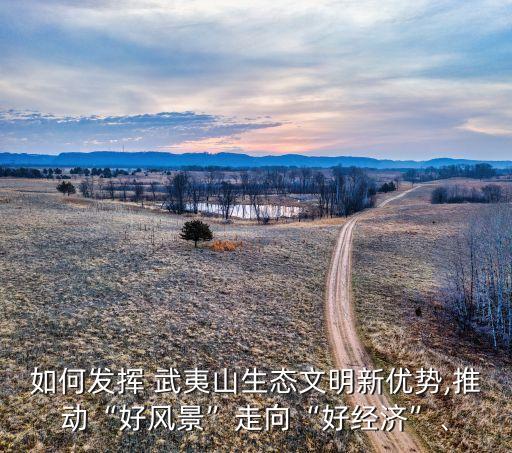 如何發(fā)揮 武夷山生態(tài)文明新優(yōu)勢,推動“好風景”走向“好經(jīng)濟”、