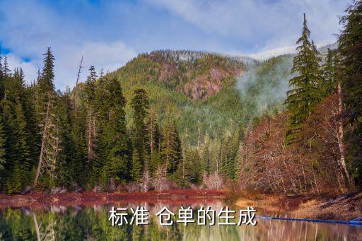  標準 倉單的生成