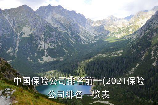 中國(guó)保險(xiǎn)公司排名前十(2021保險(xiǎn)公司排名一覽表