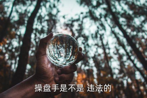 操盤(pán)手是不是 違法的