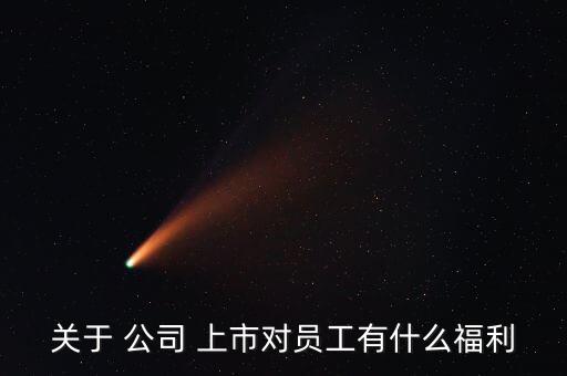 關于 公司 上市對員工有什么福利