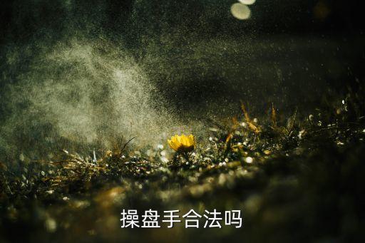 操盤(pán)手合法嗎