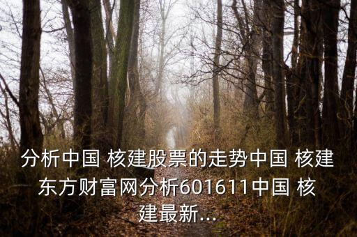 分析中國(guó) 核建股票的走勢(shì)中國(guó) 核建東方財(cái)富網(wǎng)分析601611中國(guó) 核建最新...