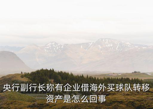 央行副行長(zhǎng)稱(chēng)有企業(yè)借海外買(mǎi)球隊(duì)轉(zhuǎn)移資產(chǎn)是怎么回事