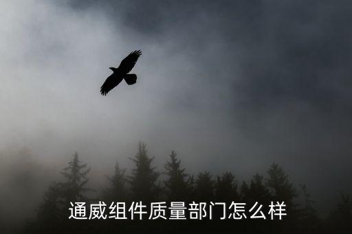  通威組件質量部門怎么樣