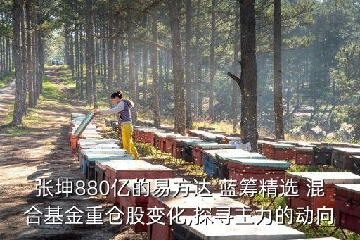 張坤880億的易方達(dá) 藍(lán)籌精選 混合基金重倉股變化,探尋主力的動(dòng)向