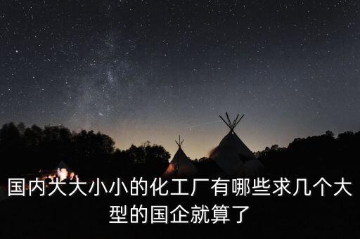 國(guó)內(nèi)大大小小的化工廠有哪些求幾個(gè)大型的國(guó)企就算了