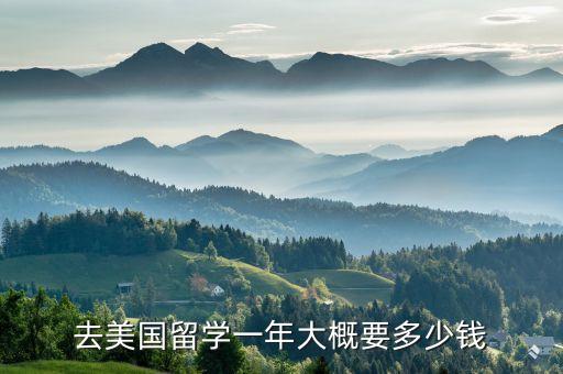 去美國(guó)留學(xué)一年大概要多少錢
