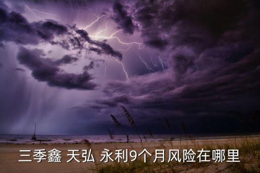 三季鑫 天弘 永利9個月風(fēng)險(xiǎn)在哪里