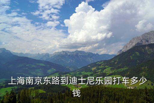  上海南京東路到迪士尼樂(lè)園打車多少錢