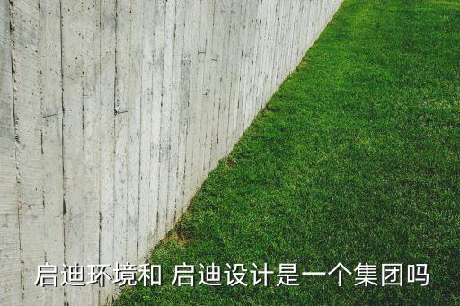  啟迪環(huán)境和 啟迪設(shè)計是一個集團嗎