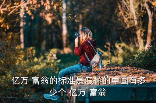  億萬 富翁的標(biāo)準(zhǔn)是怎樣的中國(guó)有多少個(gè) 億萬 富翁