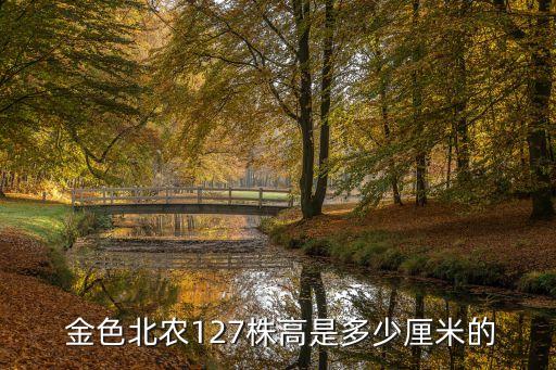  金色北農127株高是多少厘米的