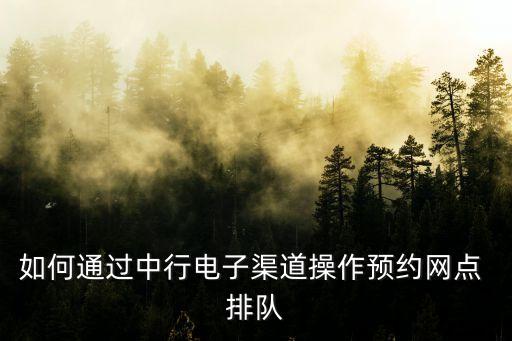 中國銀行排隊(duì)取號等級