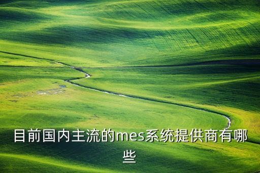 目前國內主流的mes系統(tǒng)提供商有哪些