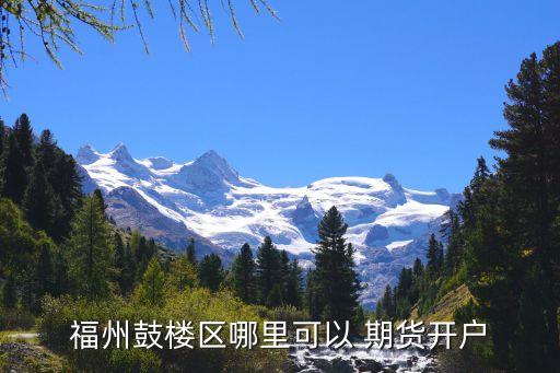 福州鼓樓區(qū)哪里可以 期貨開(kāi)戶(hù)