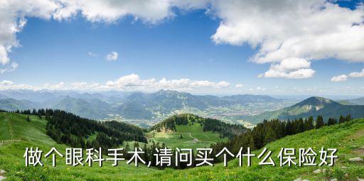 做個(gè)眼科手術(shù),請(qǐng)問(wèn)買(mǎi)個(gè)什么保險(xiǎn)好