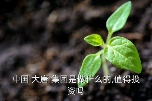 中國 大唐 集團是做什么的,值得投資嗎