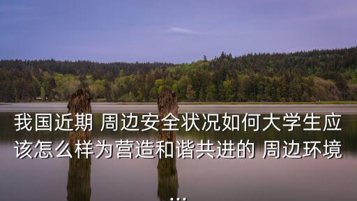 我國近期 周邊安全狀況如何大學生應該怎么樣為營造和諧共進的 周邊環(huán)境...