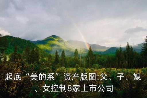 起底“美的系”資產(chǎn)版圖:父、子、媳、女控制8家上市公司