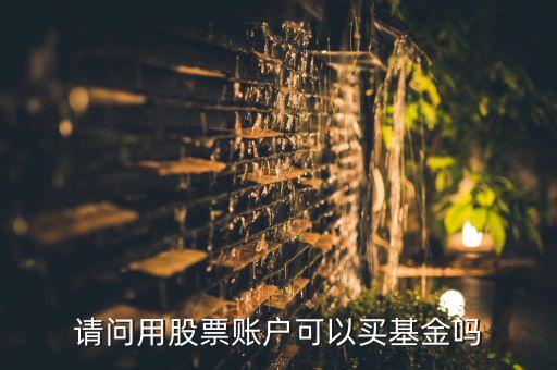 請(qǐng)問(wèn)用股票賬戶可以買(mǎi)基金嗎