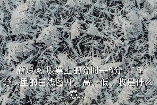  新浪網(wǎng) 股票上的分時(shí)—5分、15分…里的曲線圖開、高、低、收是什么意...